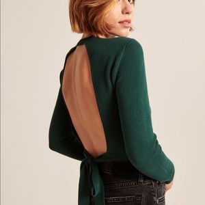 Abercrombie Open Back Tie Sweater